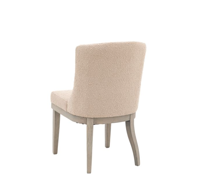 Kelvedon Pack of 2 Natural Boucle Upholstered Dining Chairs ( Due In 25/11/24 )