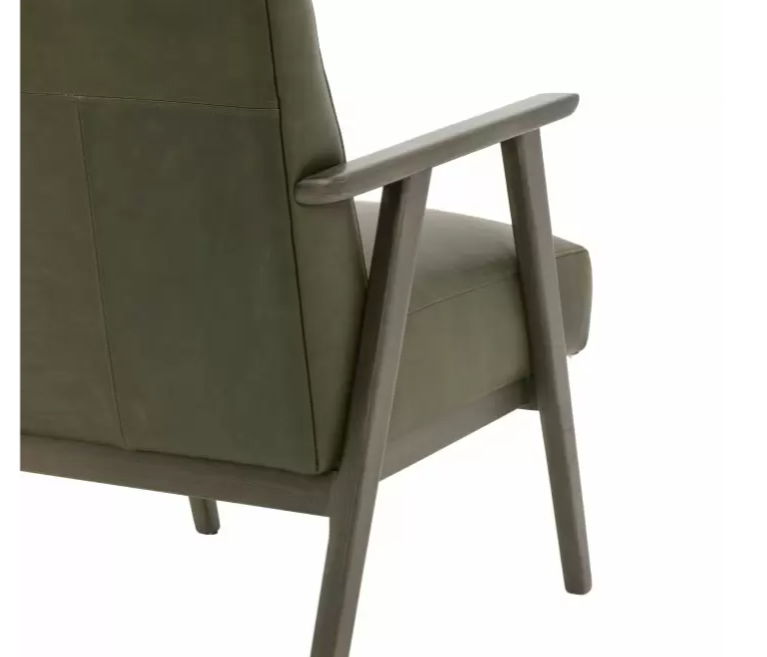 Blackhall Armchair Heritage Green Leather ( Due Back In 08/12/24 )