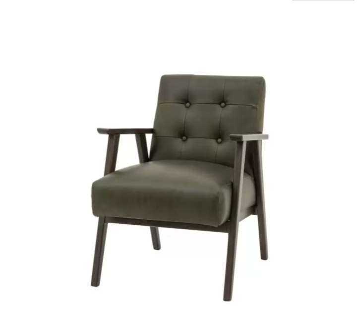 Blackhall Armchair Heritage Green Leather ( Due Back In 08/12/24 )