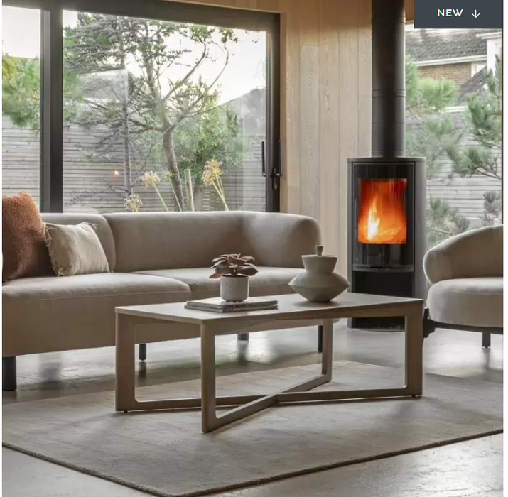 District Coffee Table, Grey Wash, Oak Veneered Top