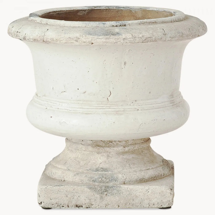 Dallas White Square Ceramic Planter