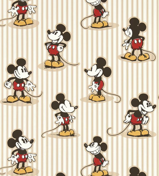 Mickey Stripe Wallpaper by Sanderson