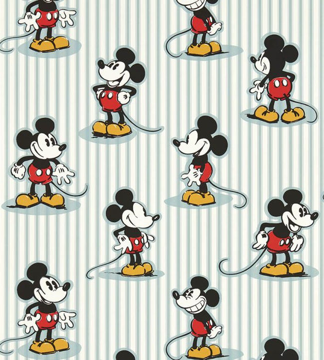 Mickey Stripe Wallpaper by Sanderson