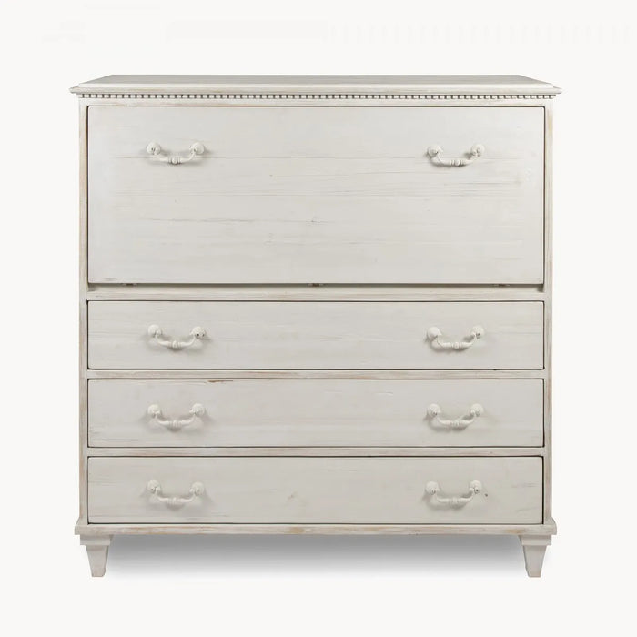 Berkeley Desk, Distressed White, Secretary