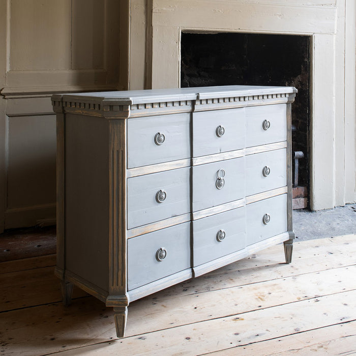 Berkeley 3-Drawer Chest, Distressed Grey, Recycled Pine