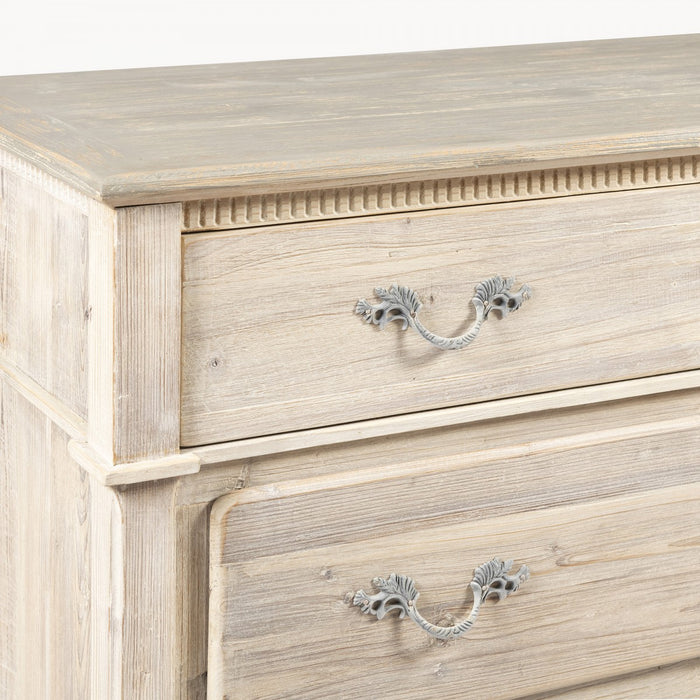 Berkeley 3-Drawer Chest, Natural Washed, Grey Top