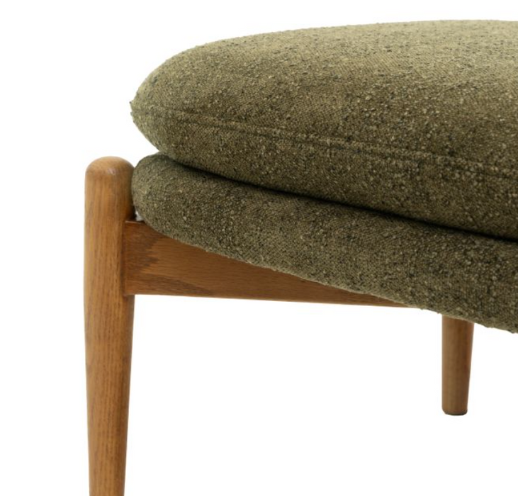 Datsun Green Upholstered Footstool ( Due Back In 08/12/2024 )