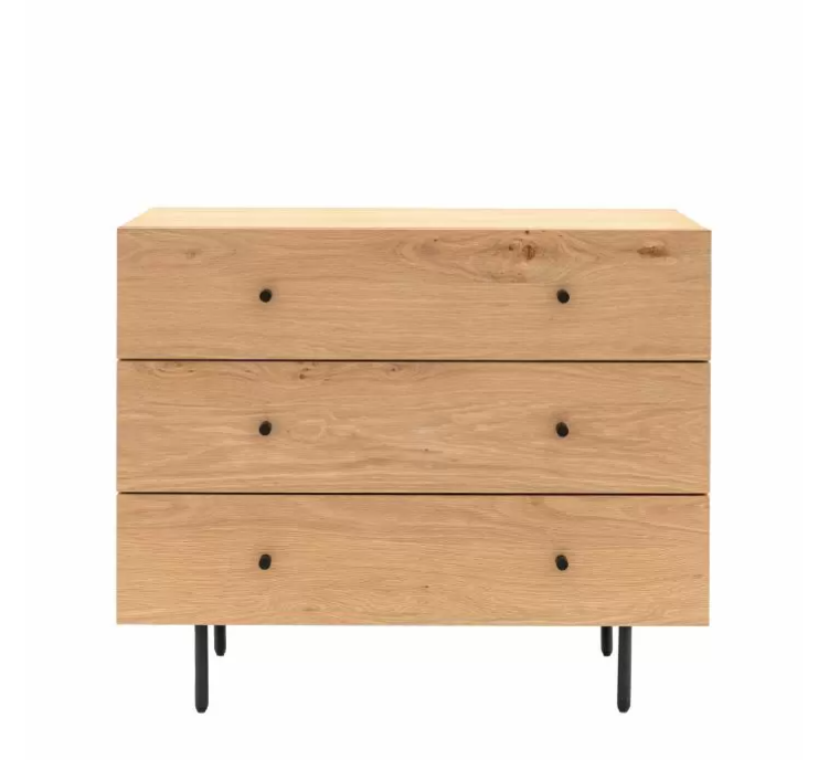 Lewison Contemporary Oak 3 Chest of Drawers