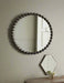 Elegant Black Bobble Round Mirror – Glass, Iron & MDF - Decor interiors