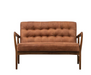 Humber 2-Seater Sofa in Vintage Brown Leather