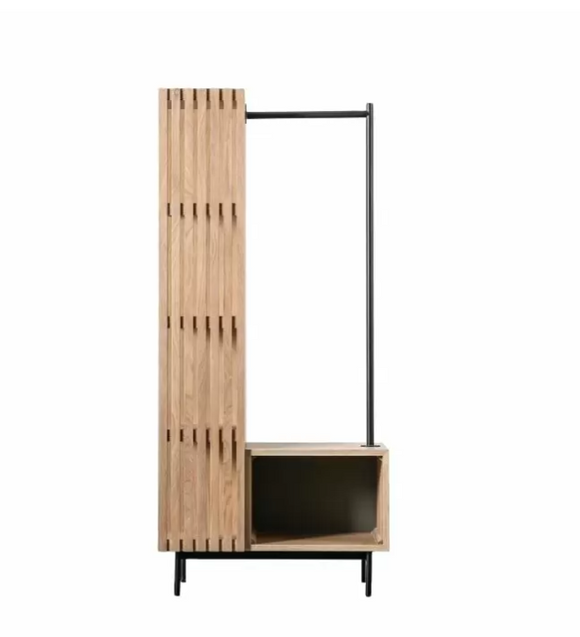 Hayami Contemporary Natural Oak Open Wardrobe