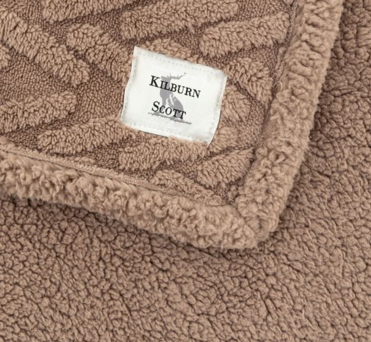 Herringbone Sherpa Throw Taupe ( Due In 03/11/24 )