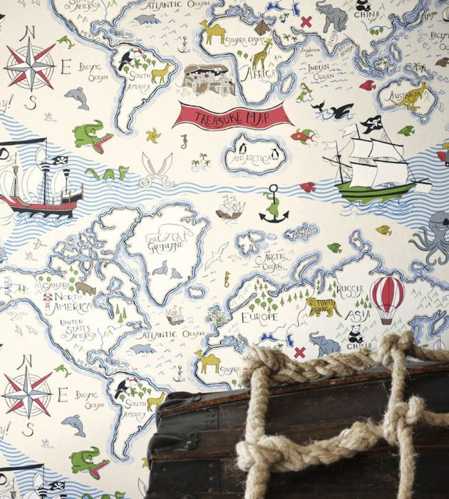 Treasure Map Wallpaper by Sanderson