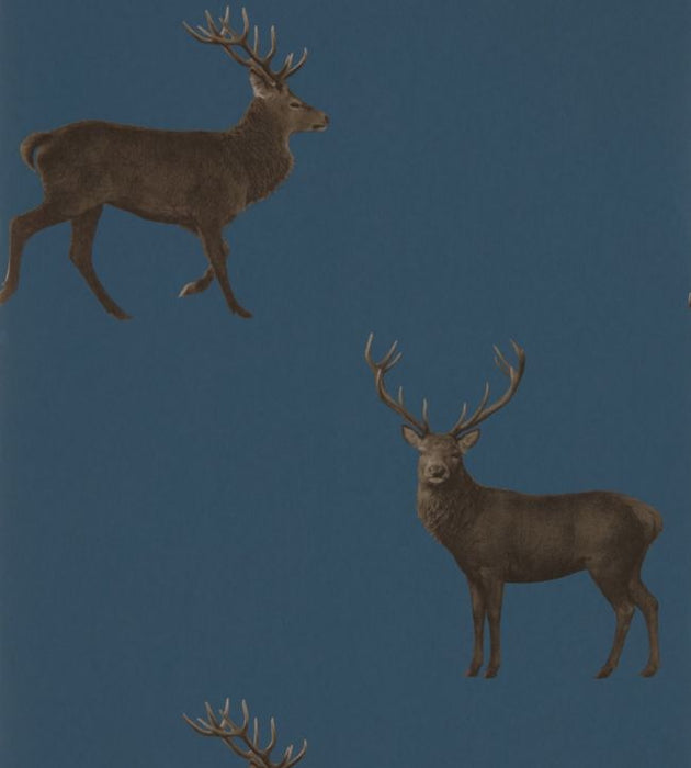 Evesham Deer Wallpaper by Sanderson