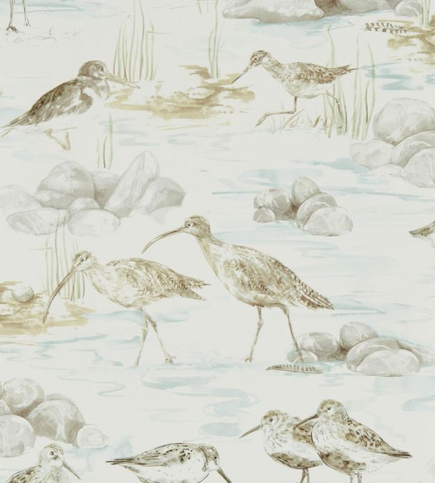 Estuary Birds Wallpaper by Sanderson