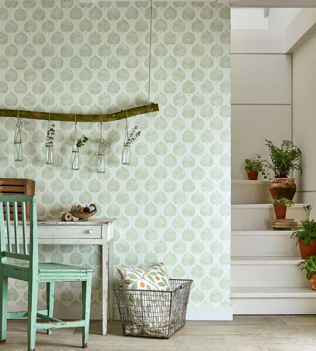 Lyme Leaf Wallpaper by Sanderson