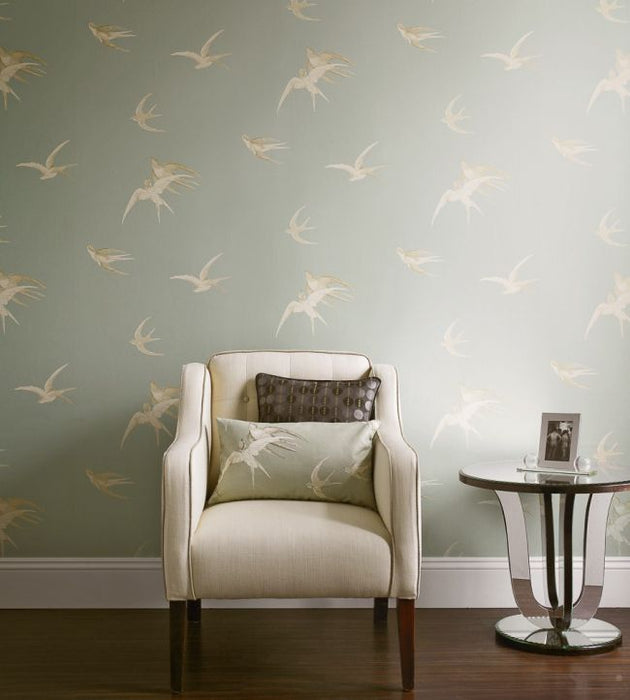 Swallows Wallpaper by Sanderson