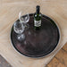 Metro Aluminium Tray, Black, Round