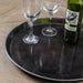 Metro Aluminium Tray, Black, Round