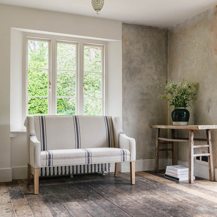 Liberty Sofa with Blue Stripe Bench