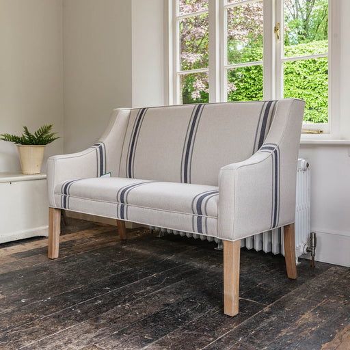 Liberty Sofa with Blue Stripe Bench