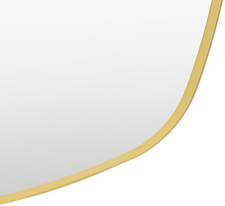 Holworth Pebble-Shaped Gold Frame Mirror