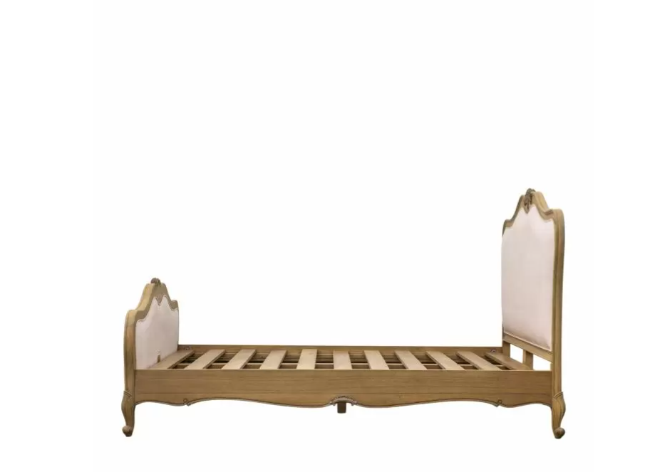 Bordeaux Upholstered Linen French Style Super Kingsize Bedstead ( Due Back In 12/11/2024 )