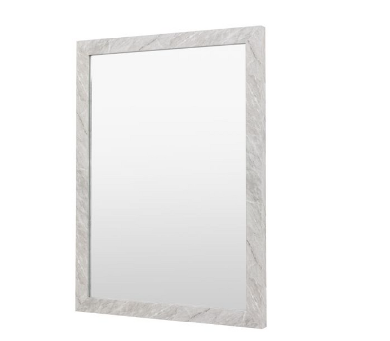 Romano Marble Design Wrapped Rectangular Mirror Small