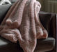 Juniper Faux Fur Mauve Throw 