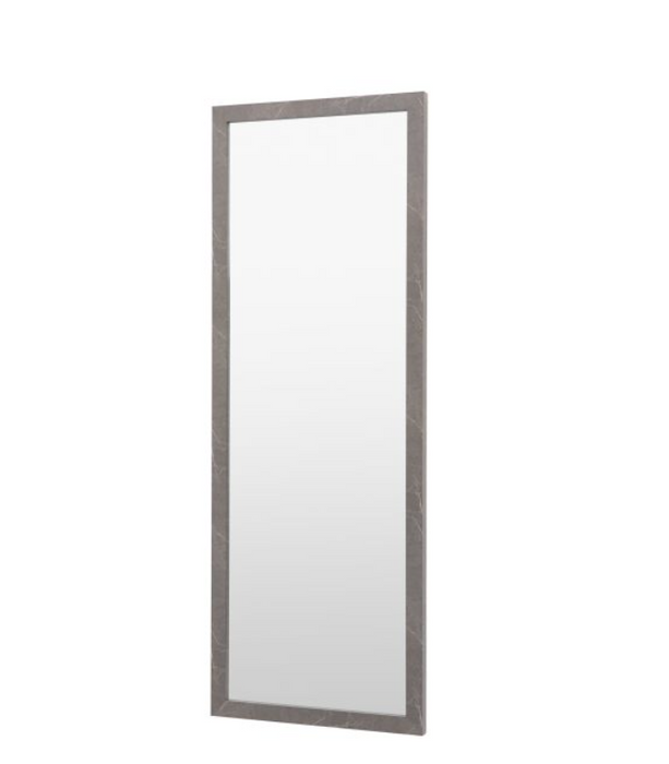 Romano Marbled Design Wrapped Grey Leaner Mirror