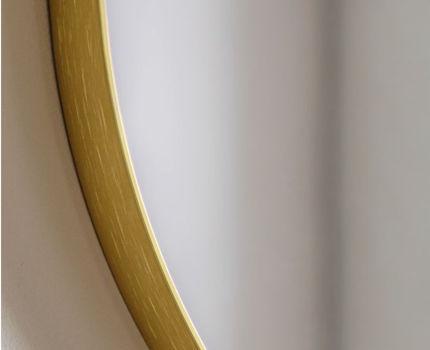 Holworth Pebble-Shaped Gold Frame Mirror