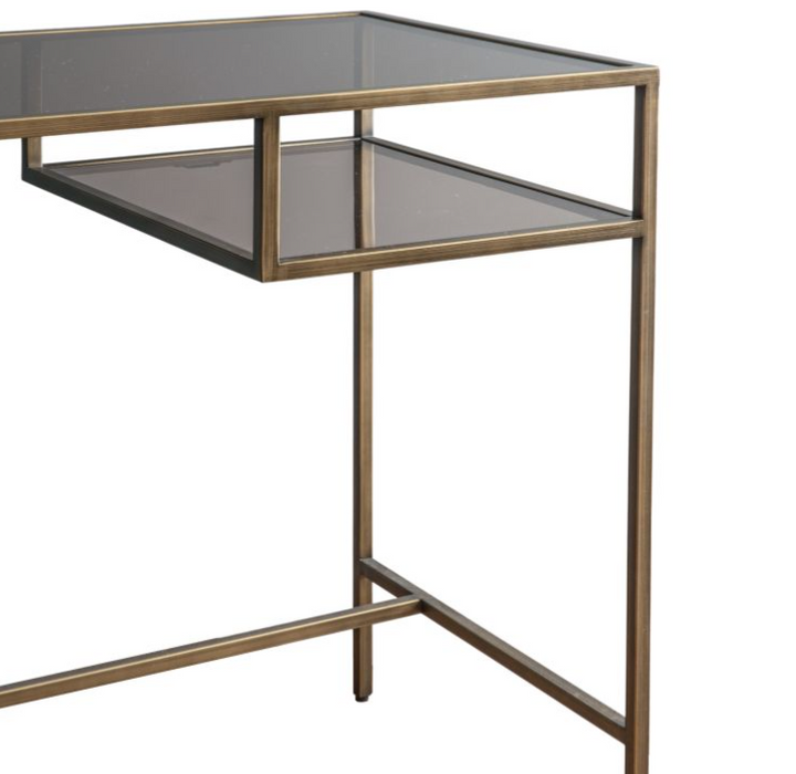 Rothby Bronze Glass Desk