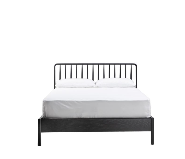 Wycombe Spindle  Black Bed Double