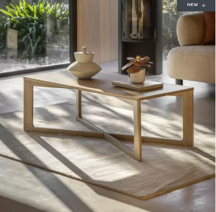 District Coffee Table, Grey Wash, Oak Veneered Top