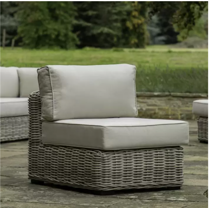 Brookby Garden Furniture, 1 Seater Module, Weathered Grey Rattan ( Due back In 22/01/25 )