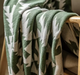 Natures Forest Knitted Tree Throw Green