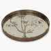 Kent Cow Parsley Tray, Gold, Mirrored, Round