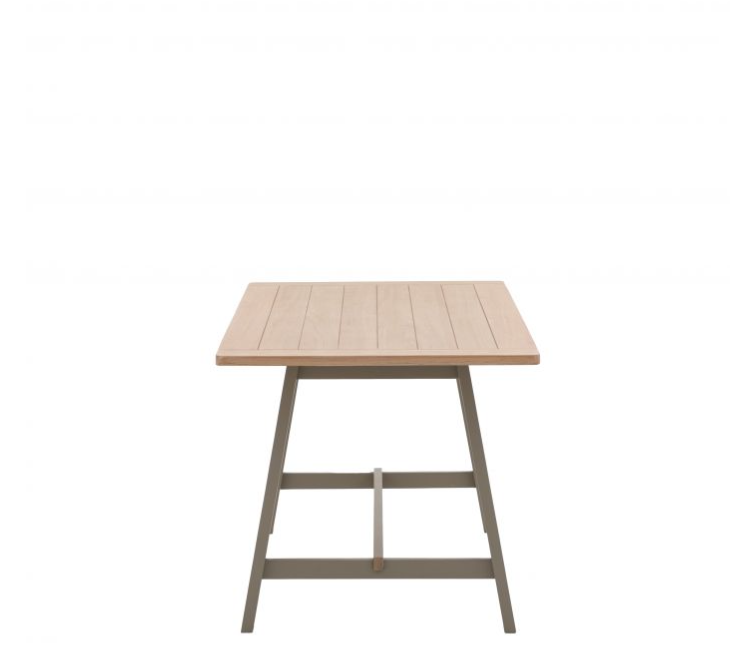 Salisbury Trestle Dining Table In Natural wood & Prairie