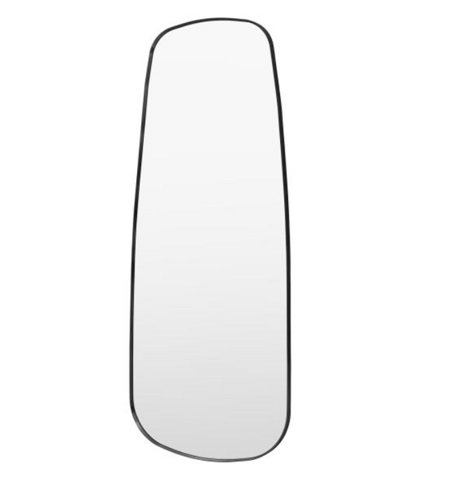 Holworth Organic-Shaped Black Leaner Mirror