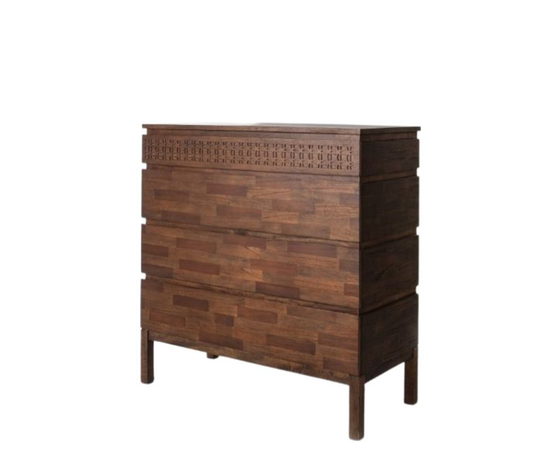 Marrakesh Brown Mango Wood 4 Drawer Chest