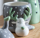 Cute Grey Reindeer Storage Pot