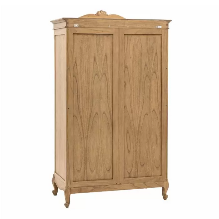 Bordeaux Weathered Ash French-Style Wardrobe