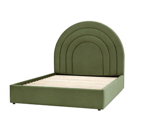 Arch King Size  Green Bedstead