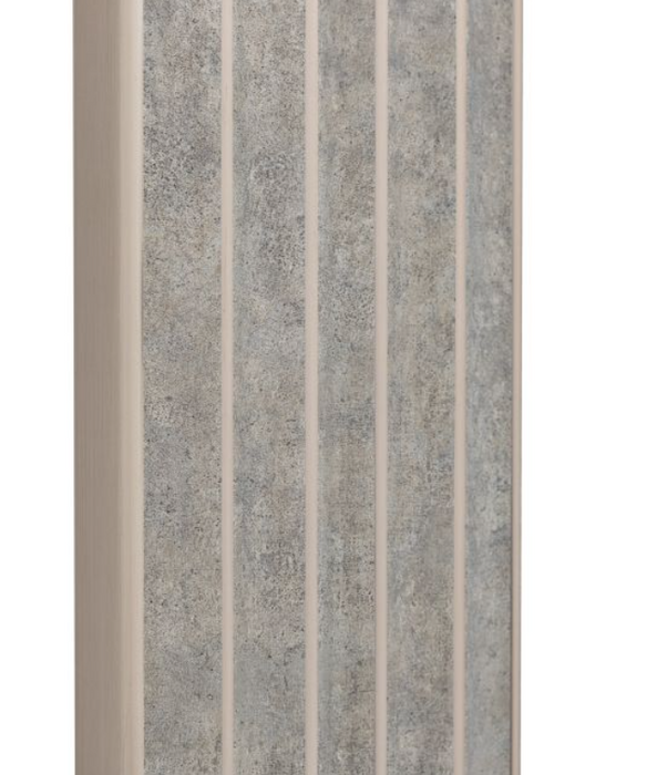 Whitechapel Rustic Silver Ridged Rectangular Mirror