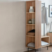 Okayama Oak Open Wardrobe