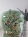 Exotic Ceramic Vase, Green, Botanical Jungle Theme