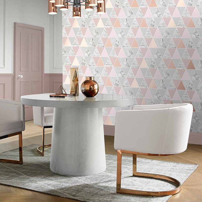 Graham & Brown Reflections Rose Gold Wallpaper