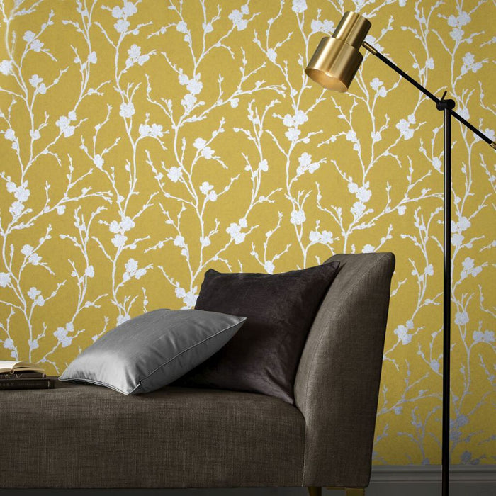 Graham & Brown Meiying Saffron Wallpaper