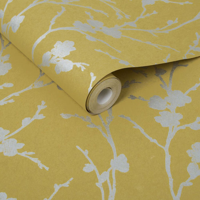 Graham & Brown Meiying Saffron Wallpaper