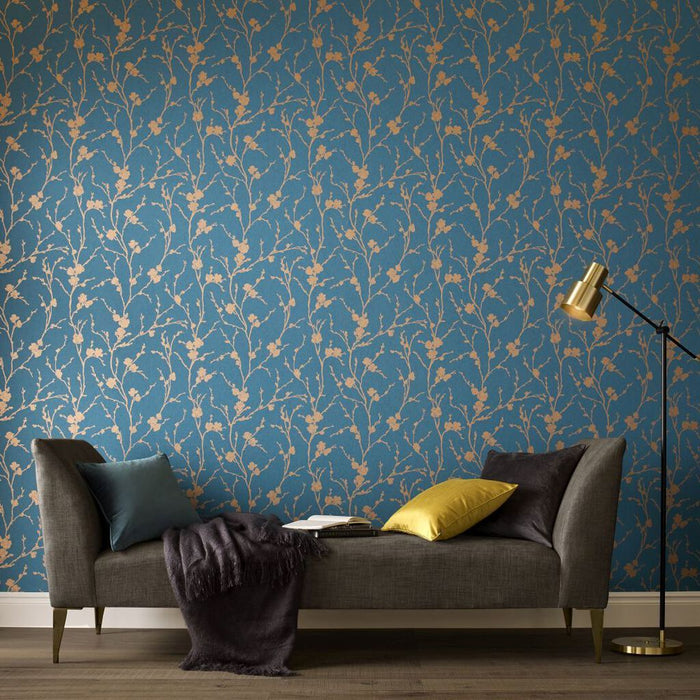 Graham & Brown Meiying Teal Wallpaper